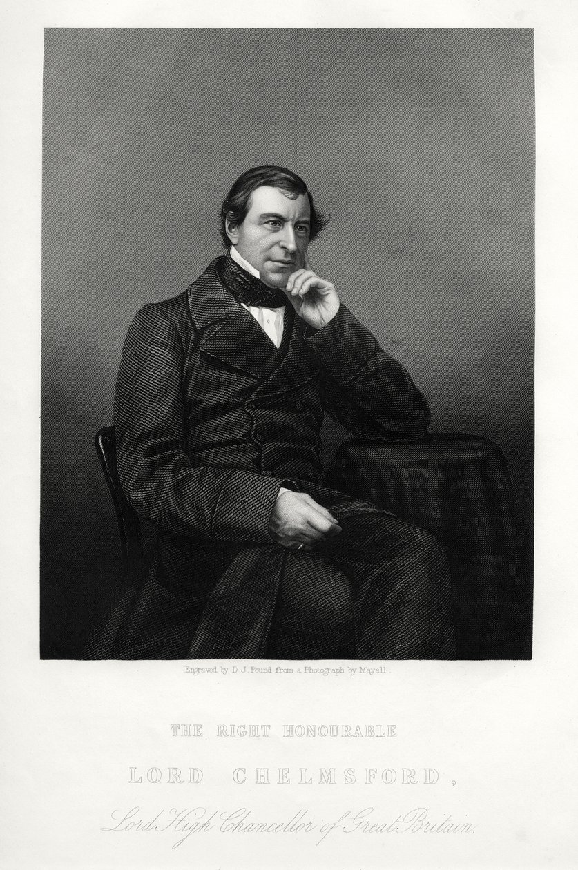 Frederic Thesiger, Chelmsford 1. báró, angol jogtudós és politikus, 1880. alkotó: Daniel John Pound