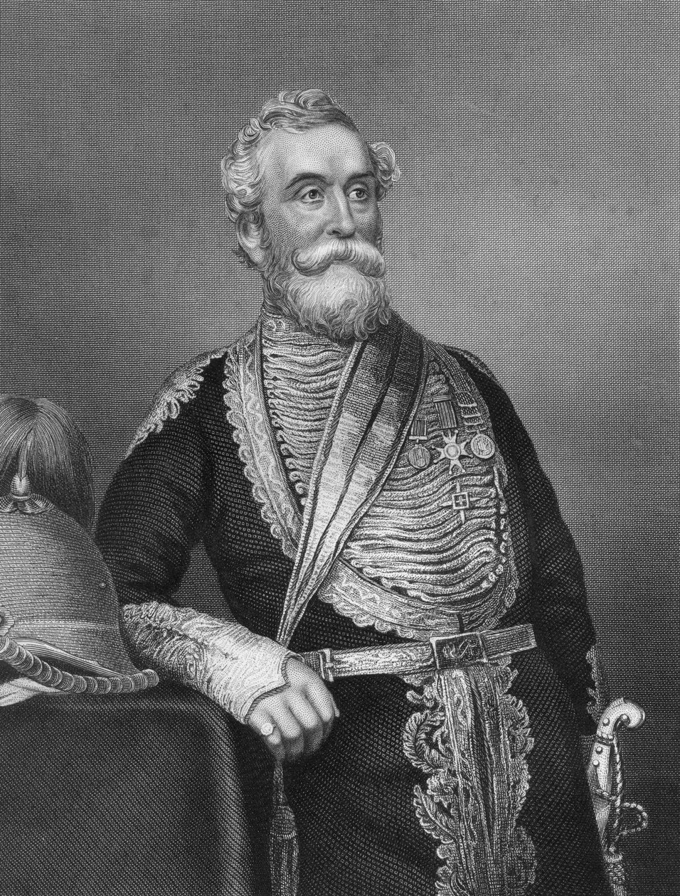 Beatson tábornok, brit katona, 1857. alkotó: Daniel John Pound