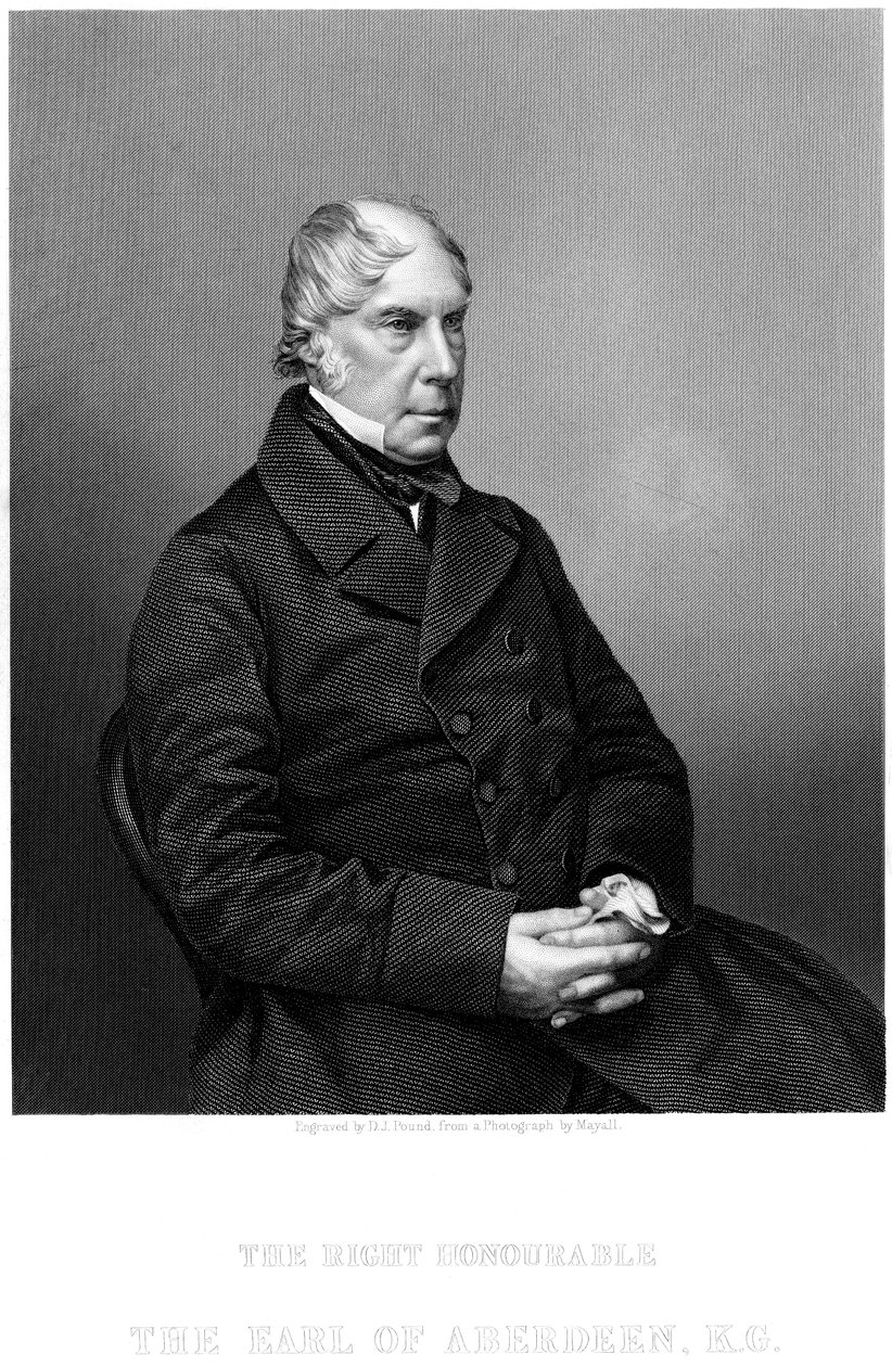 George Gordon, Aberdeen 4. grófja 1784-1860, skót államférfi, 1860 körül. alkotó: Daniel John Pound