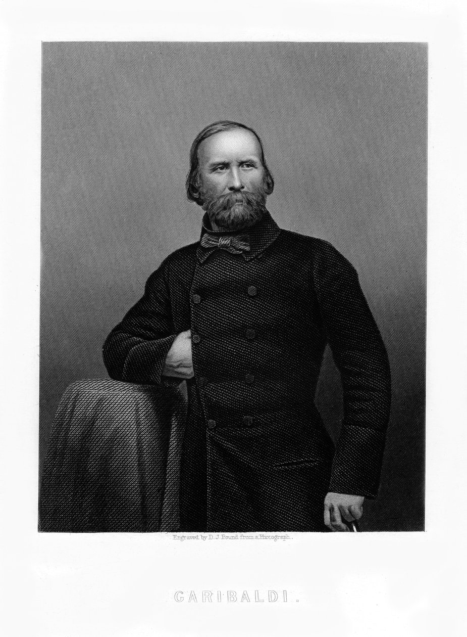 Giuseppe Garibaldi, olasz hazafi, XIX alkotó: Daniel John Pound