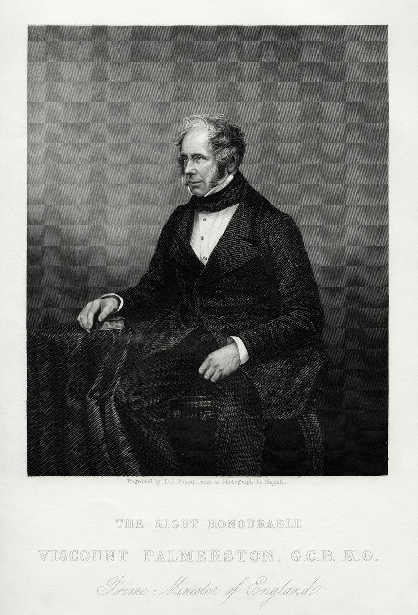 Henry John Temple, Palmerston 3. vikomt, brit államférfi, 1880 alkotó: Daniel John Pound