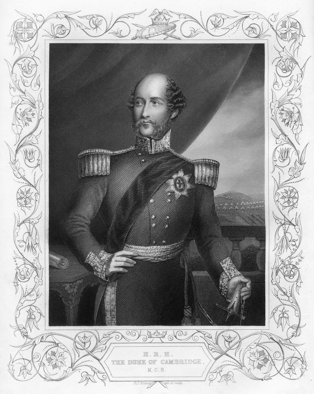 György herceg 1819-1904, Cambridge hercege, 1857. alkotó: Daniel John Pound