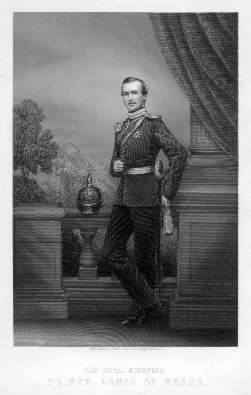 Lajos hesseni herceg, 19. század. alkotó: Daniel John Pound
