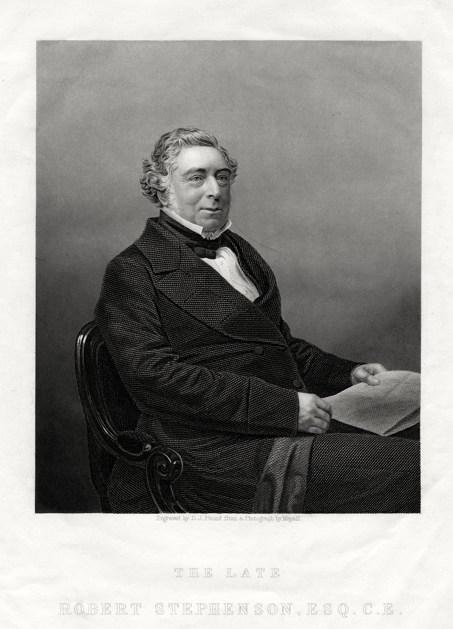 Robert Stephenson angol építőmérnök, 1880 alkotó: Daniel John Pound
