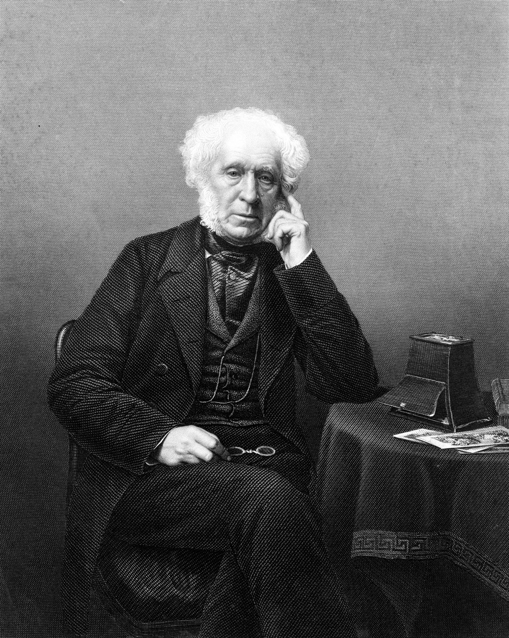Sir David Brewster, a 19. századi skót tudós, feltaláló és író. alkotó: Daniel John Pound