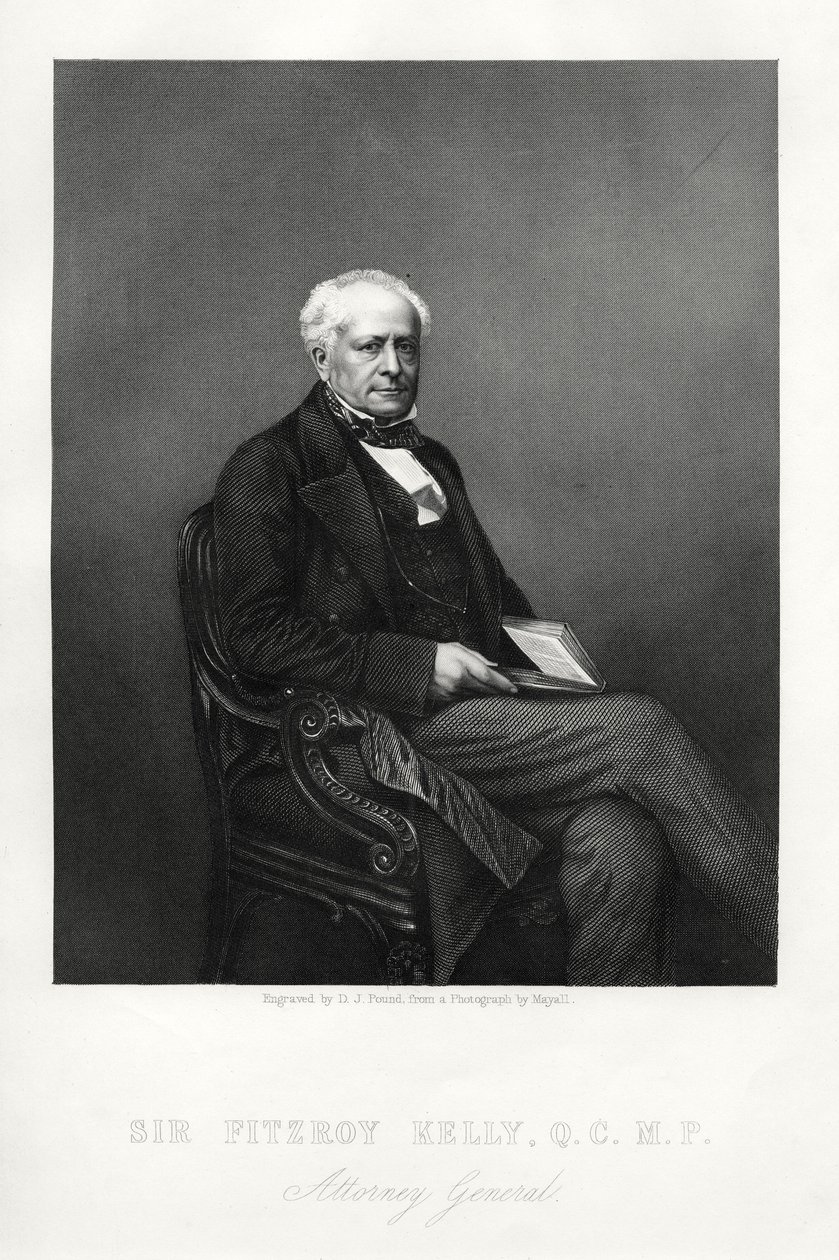 Sir Fitzroy Kelly, angol bíró, 1880 alkotó: Daniel John Pound