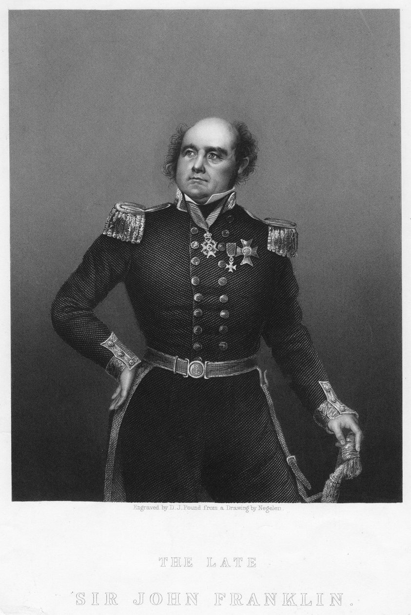 Sir John Franklin, 1860-as évek. alkotó: Daniel John Pound