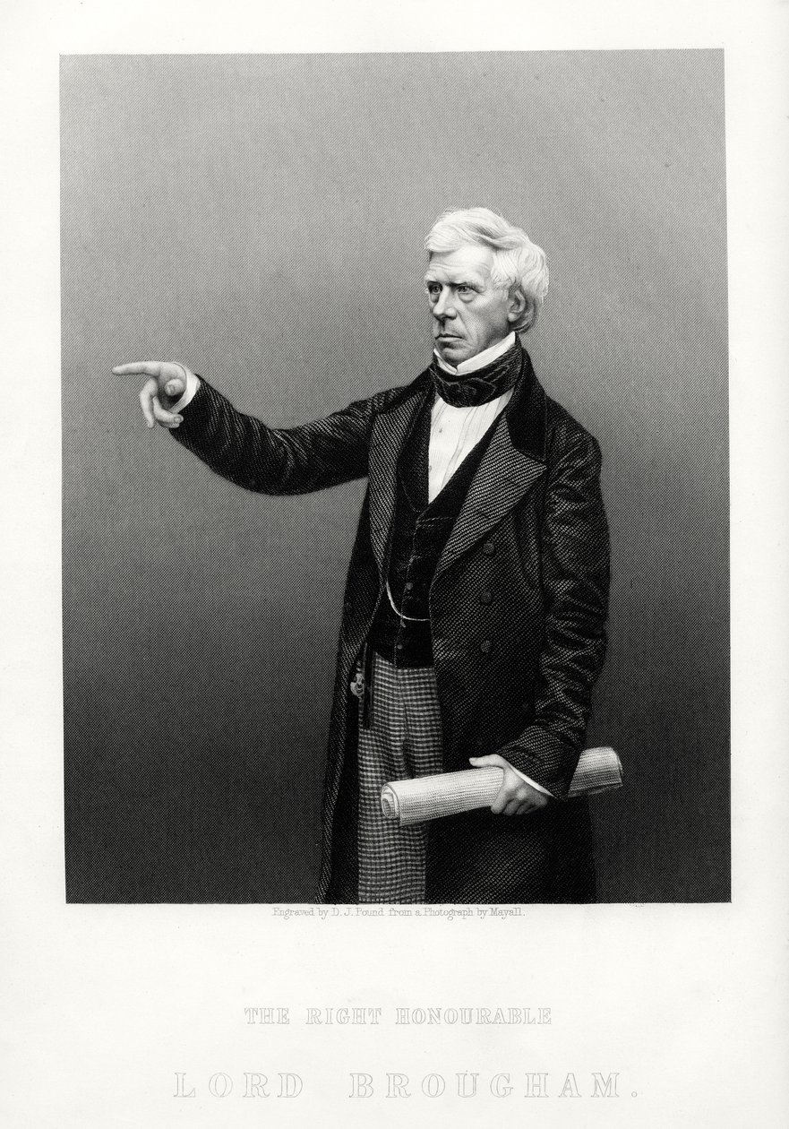 The Right Honorable Henry Brougham, Nagy-Britannia főkancellárja, 1880 alkotó: Daniel John Pound
