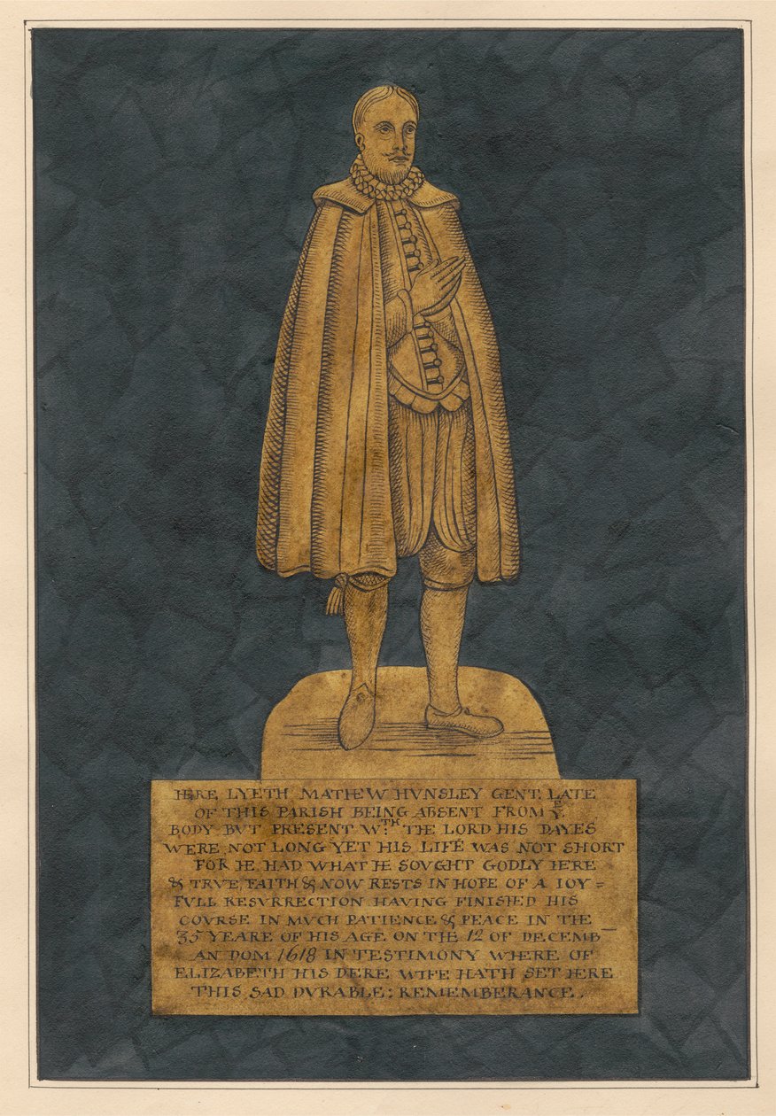 Sárgaréz tányér Mathew Hunsley számára alkotó: Daniel Lysons