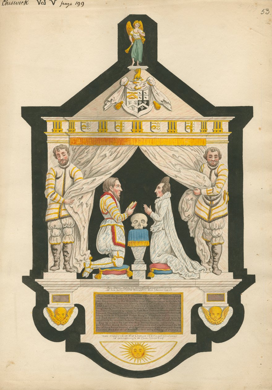 Emlékmű Sir Thomas Chalonernek alkotó: Daniel Lysons