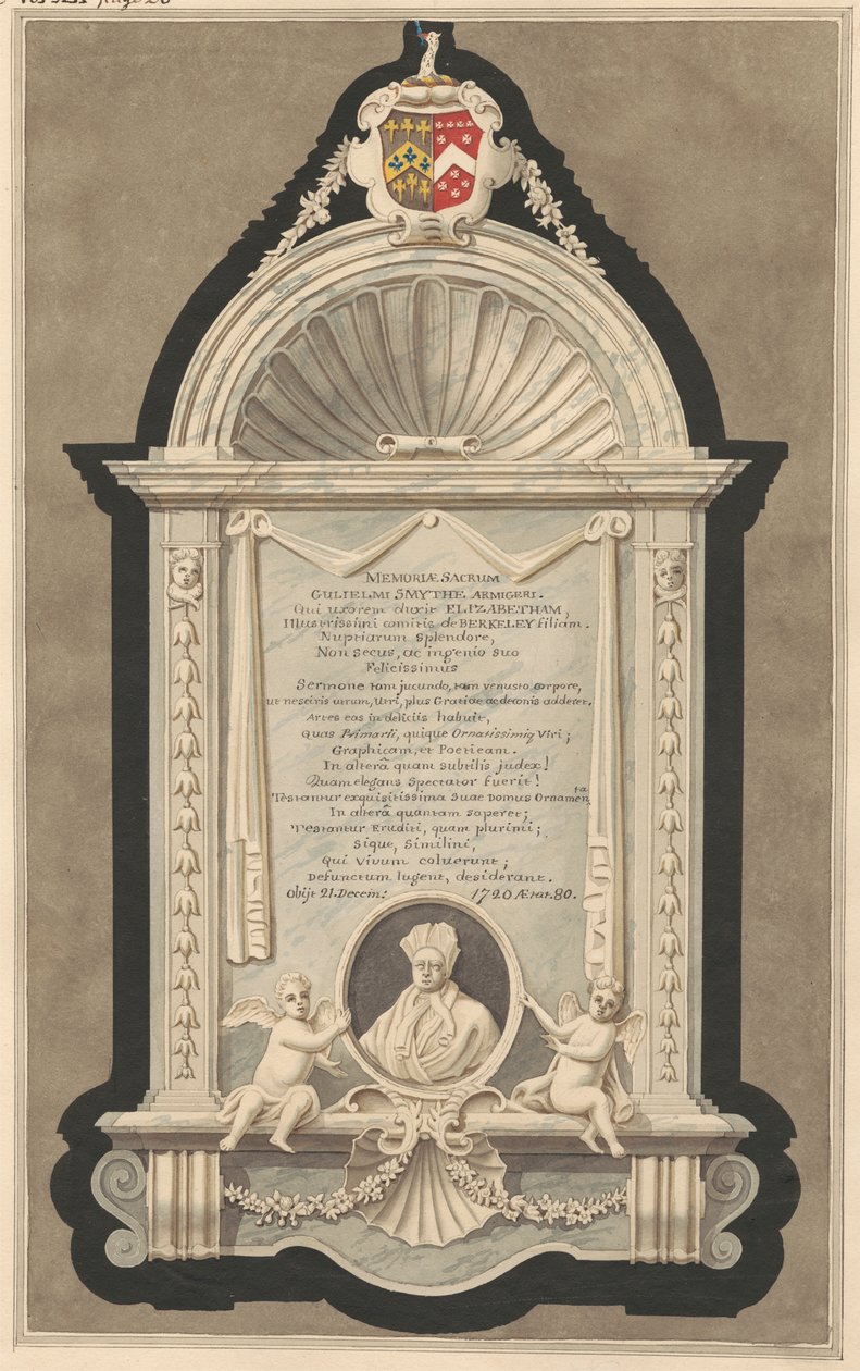 Emlékmű William Smithnek a Cranford templomból alkotó: Daniel Lysons