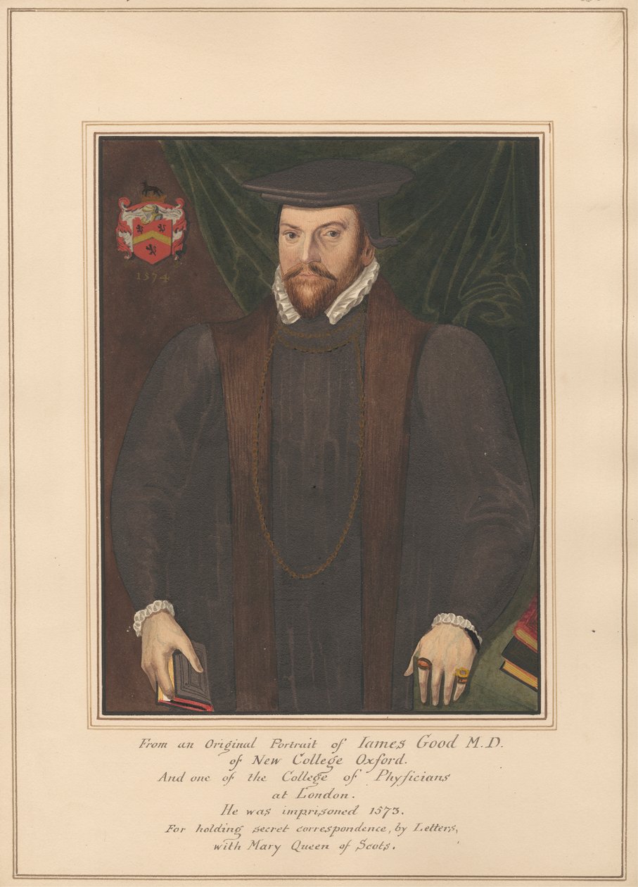 James Good portréja, a New College Oxford doktora alkotó: Daniel Lysons