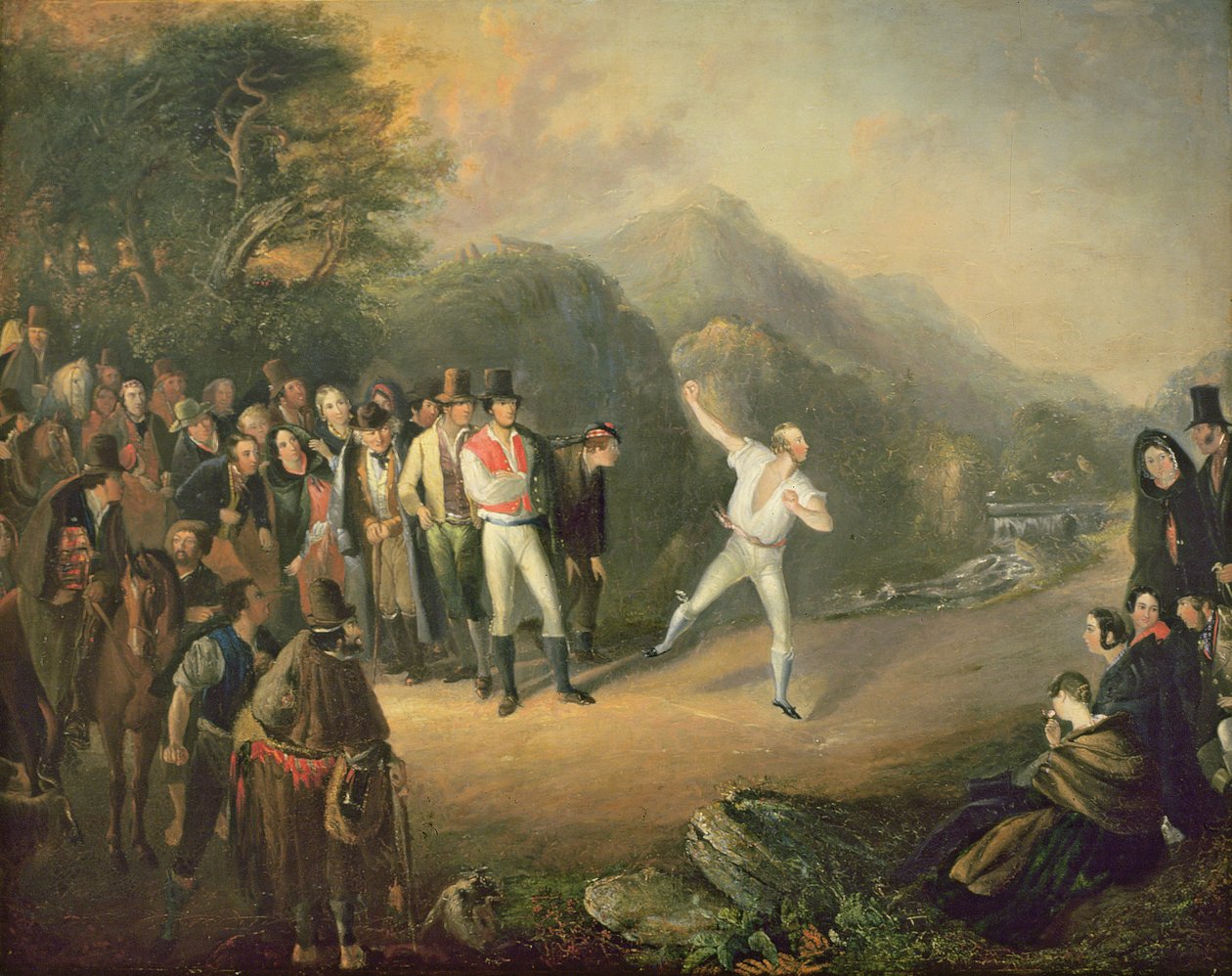 Bowling-mérkőzés Castlemaryben, Cloyne, 1847 alkotó: Daniel MacDonald