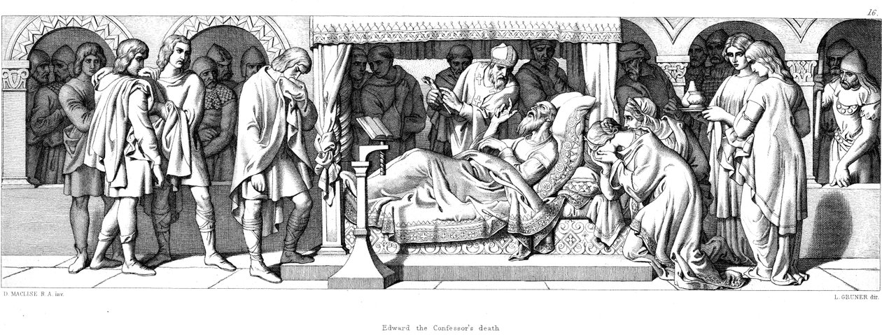 Hitvalló Edward halála, 1042 1866 alkotó: Daniel Maclise