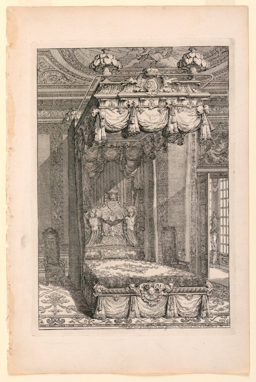 Tervezés a State Bedchamber számára, a második Livre d