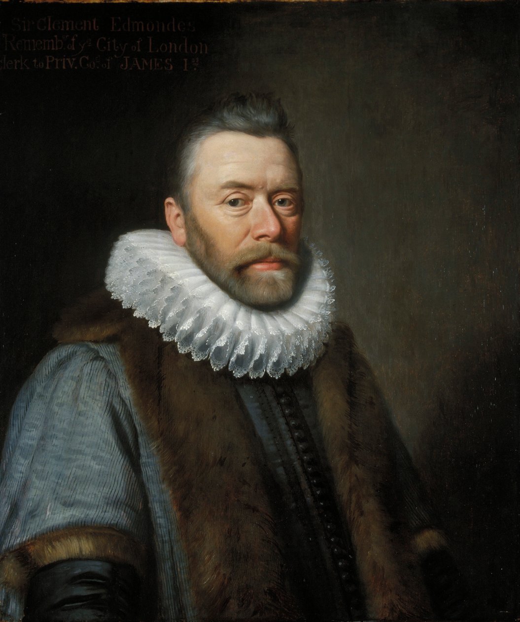 „Sir Clement Edmondes”, 17. század. alkotó: Daniel Mytens