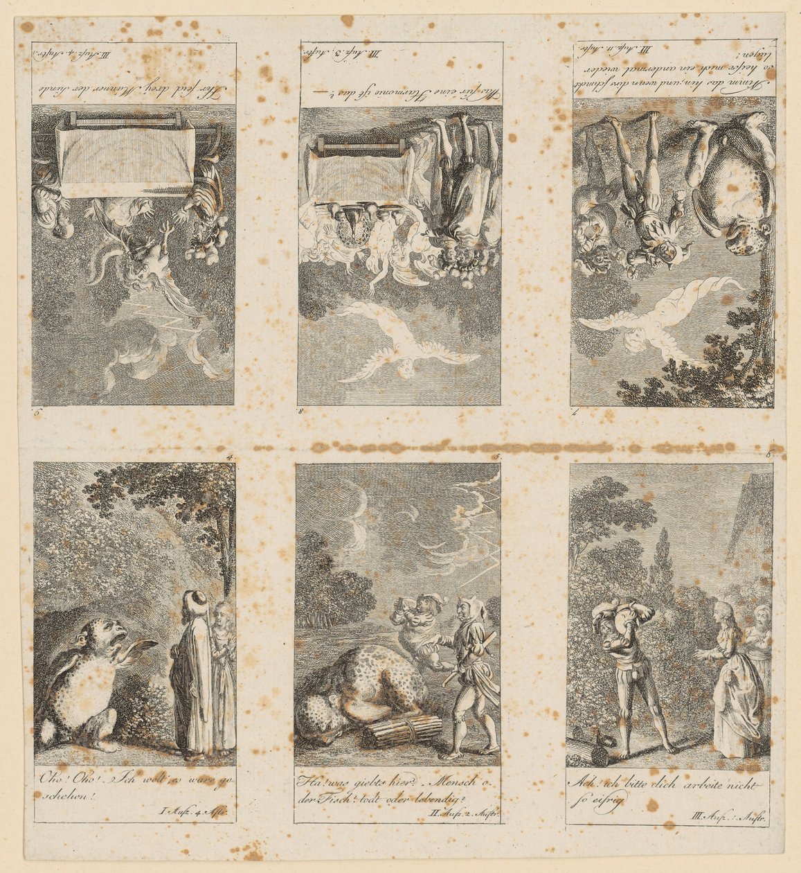 4-9. lap Shakespeare „A vihar” című művéhez alkotó: Daniel Nikolaus Chodowiecki