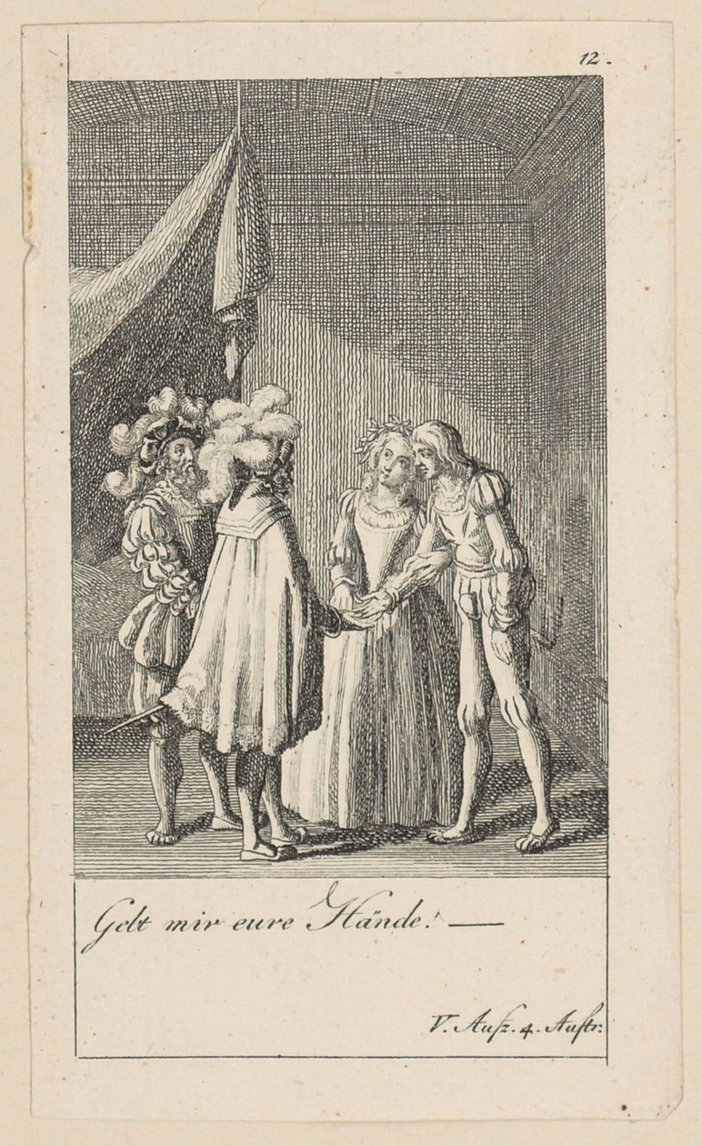 12. lap Shakespeare „A vihar” című művéhez alkotó: Daniel Nikolaus Chodowiecki