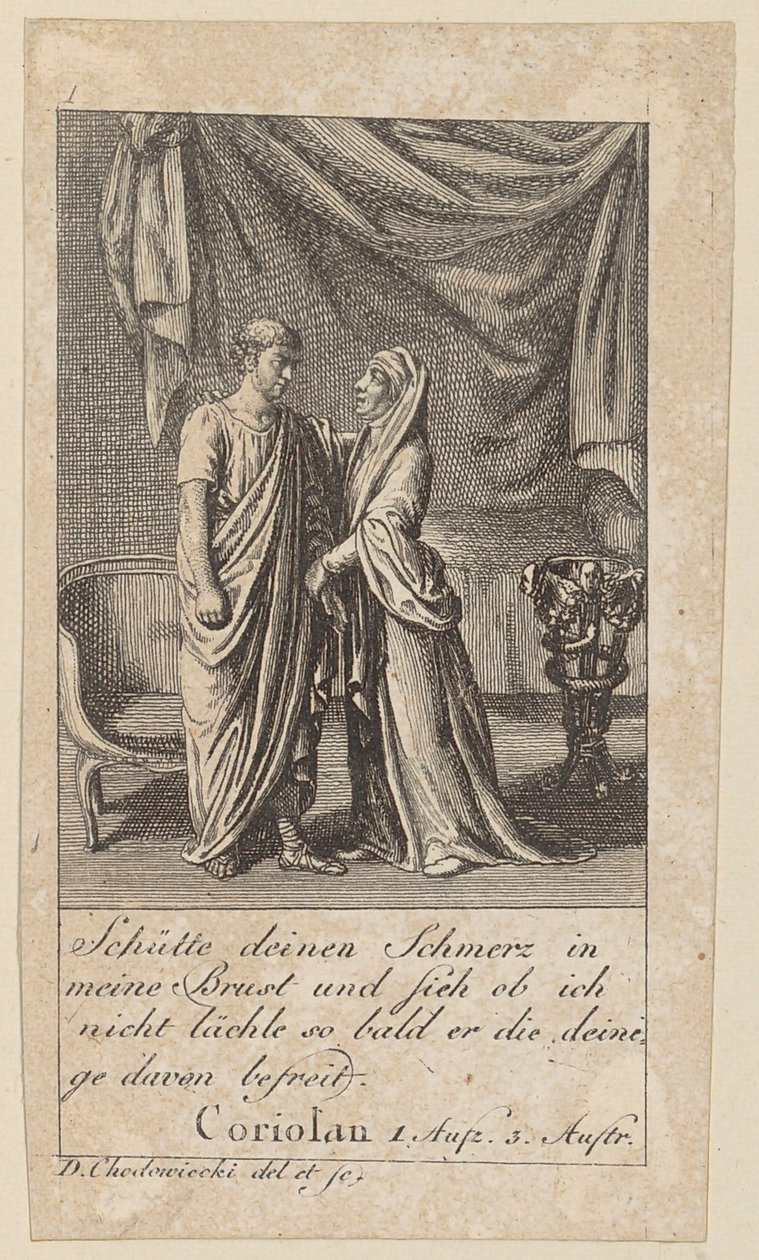 1. lap Shakespeare „Coriolanusához” alkotó: Daniel Nikolaus Chodowiecki