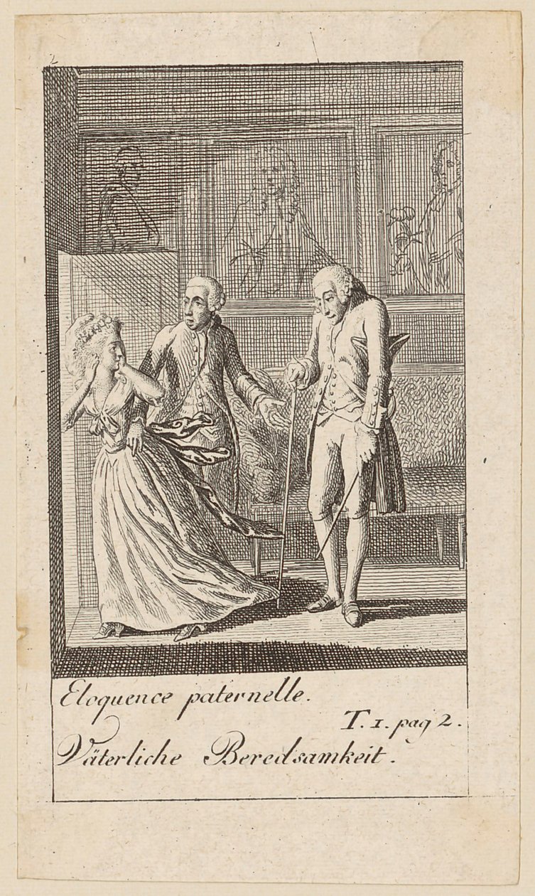 A „Karoline von Lichfield” 2. lapja alkotó: Daniel Nikolaus Chodowiecki