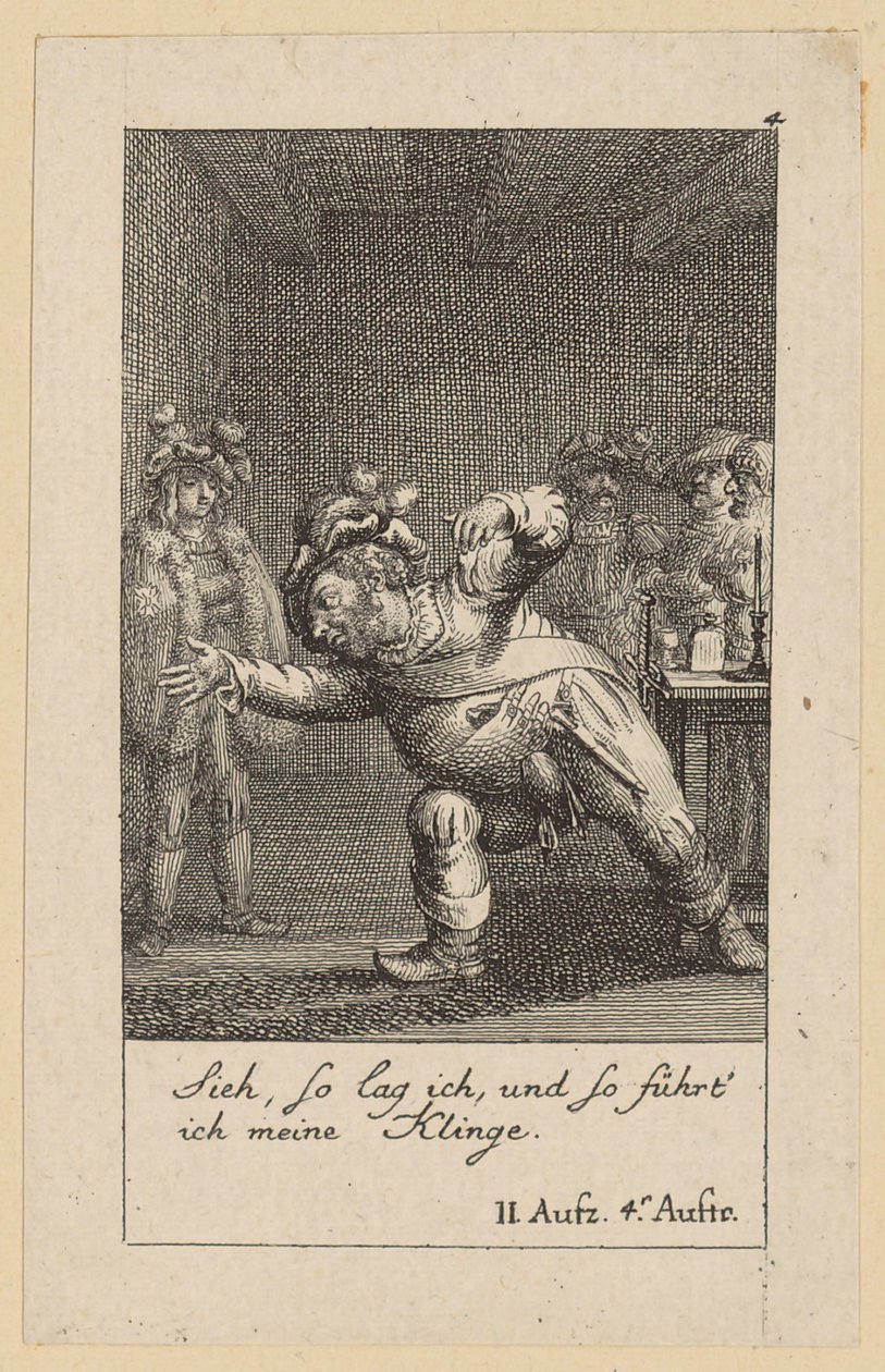 4. lap Shakespeare „IV. Henrik király” című művéhez alkotó: Daniel Nikolaus Chodowiecki