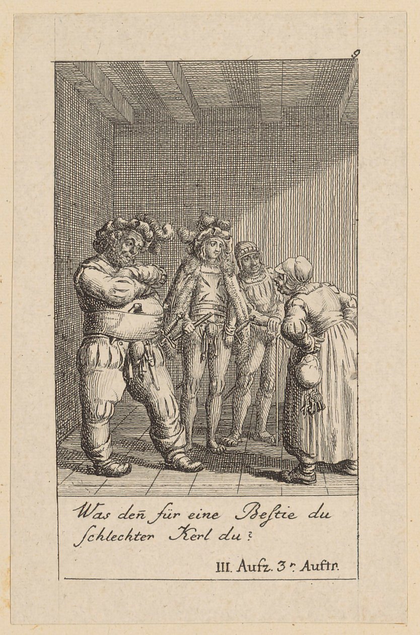 9. lap Shakespeare „IV. Henrik király” című művéhez alkotó: Daniel Nikolaus Chodowiecki