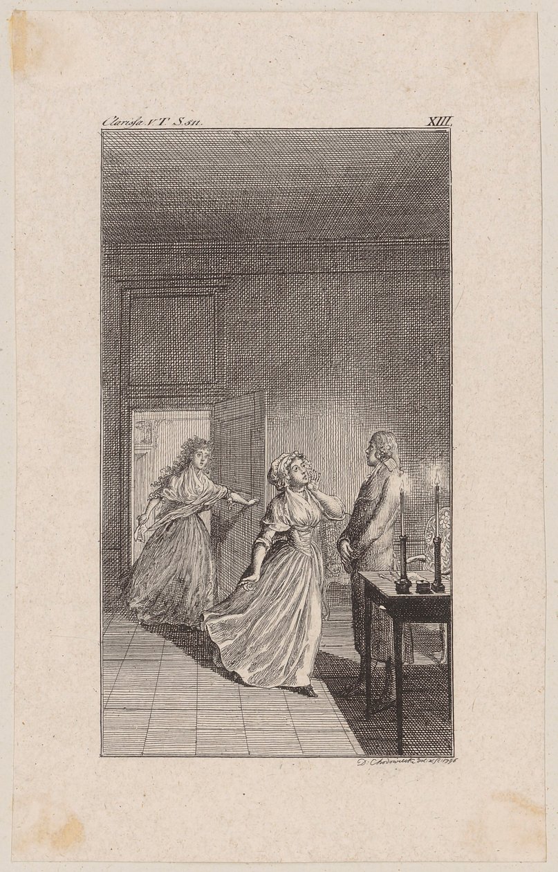 Lovelace különféle ürügyekkel visszatartja Clarisse-t a Sinclaire-házban, ahol a lány rájön az árulásra alkotó: Daniel Nikolaus Chodowiecki