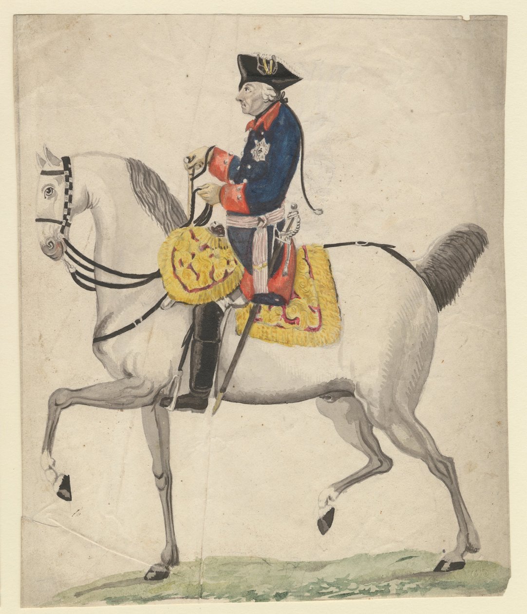 II. Frigyes porosz, 1785 alkotó: Daniel Nikolaus Chodowiecki