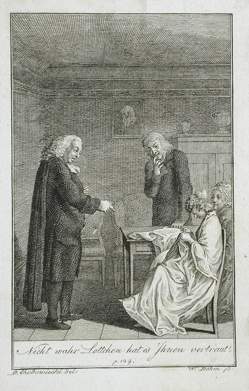 Illusztráció Becker 1799-es zsebkönyvéhez alkotó: Daniel Nikolaus Chodowiecki