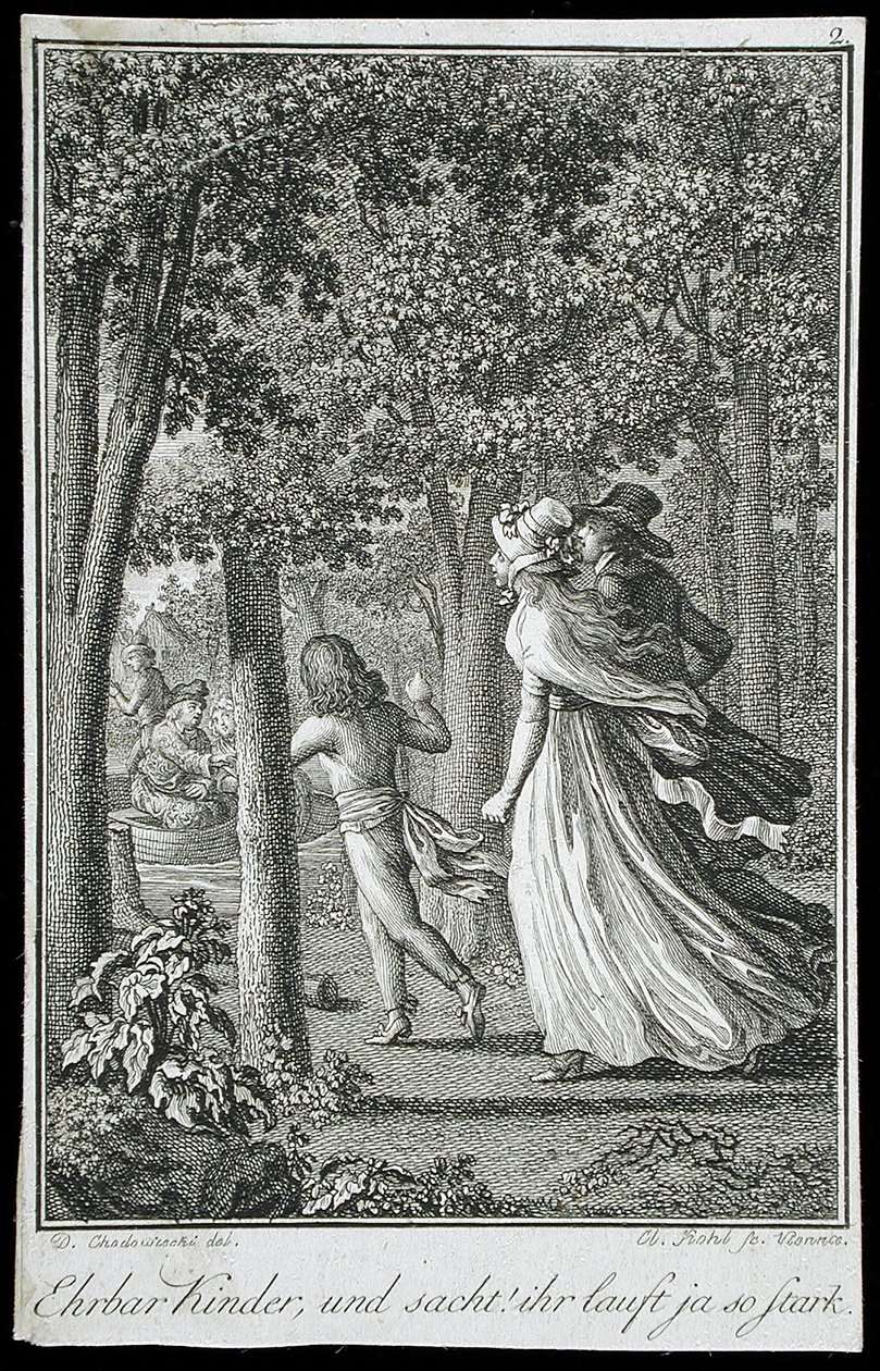 Illusztrációk a „Becker 1798-as almanachjához” című műhöz alkotó: Daniel Nikolaus Chodowiecki