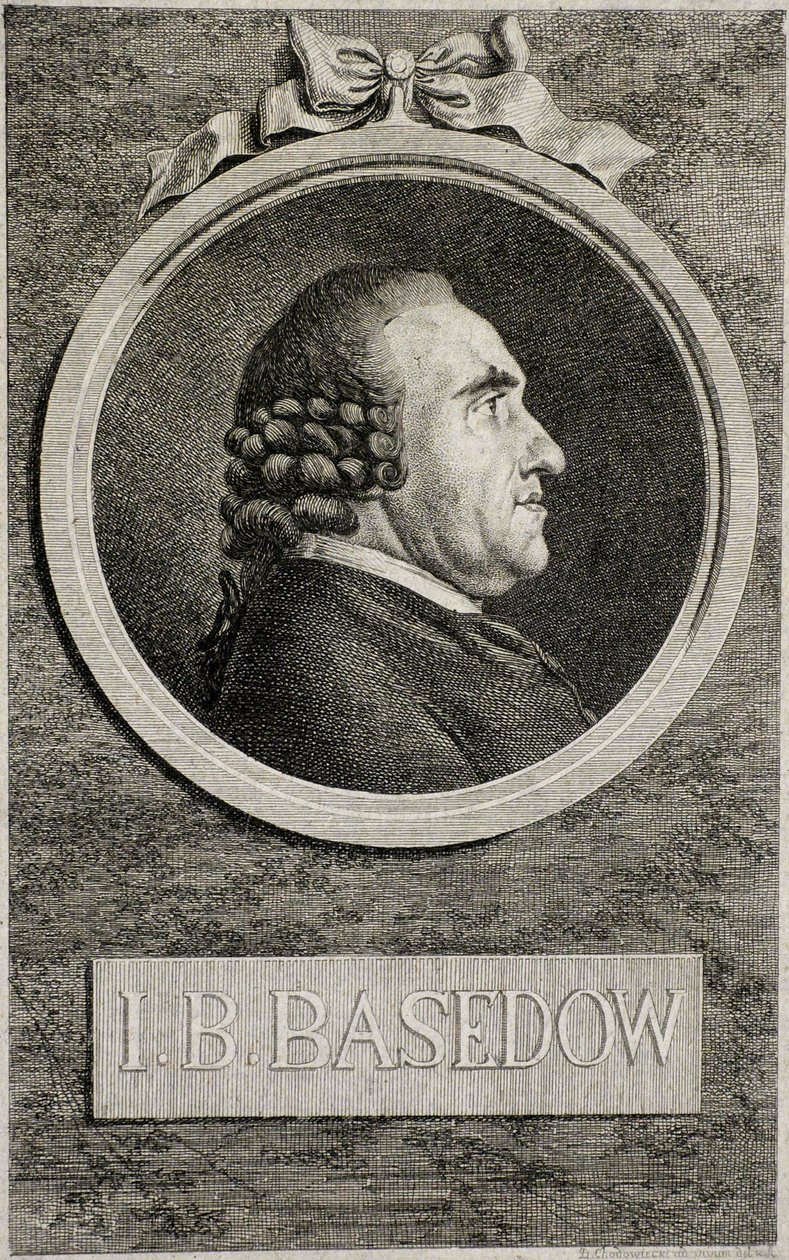 Johann Bernhard Basedow 1724-1790, 1773 alkotó: Daniel Nikolaus Chodowiecki