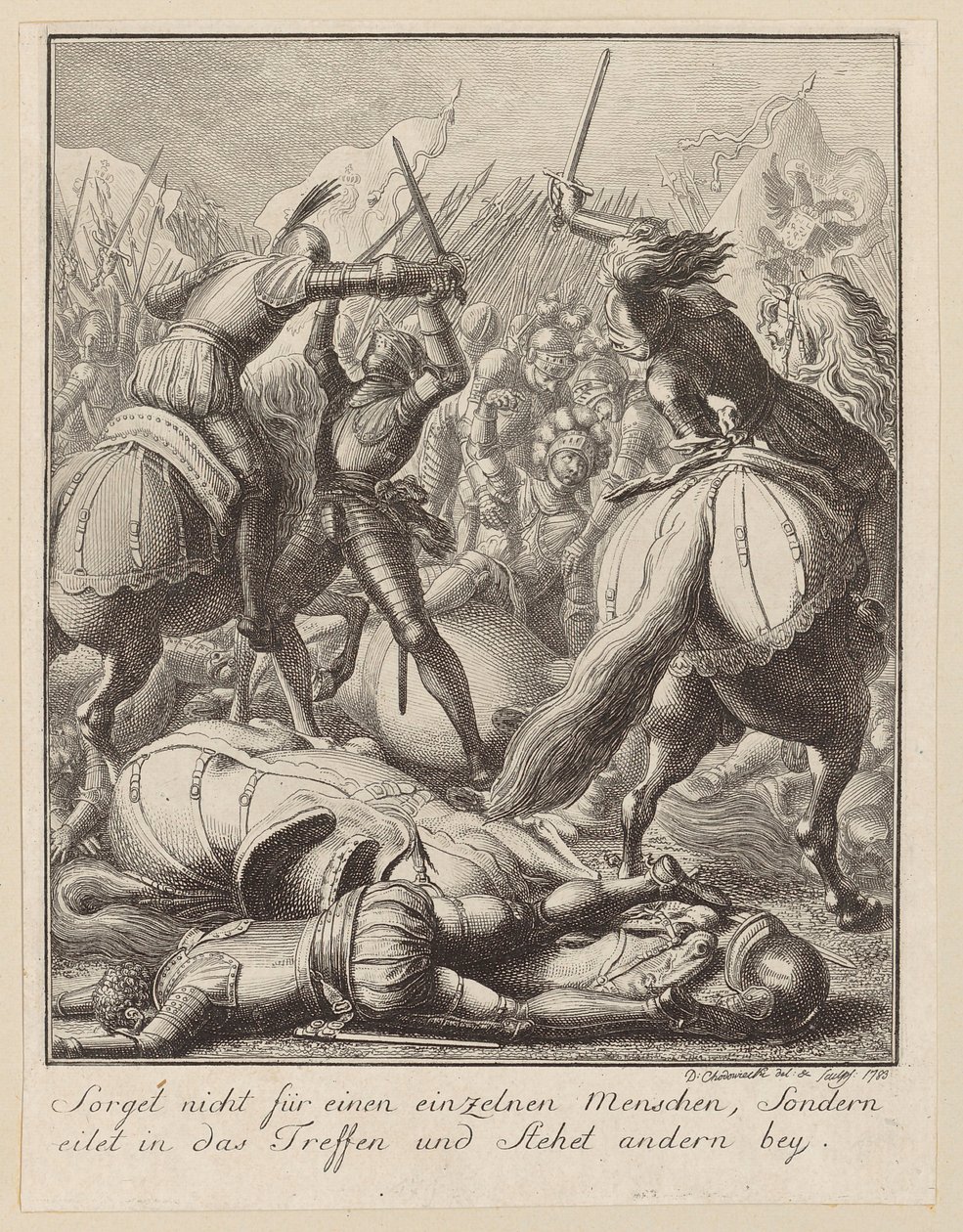 Rudolf császár élete alkotó: Daniel Nikolaus Chodowiecki