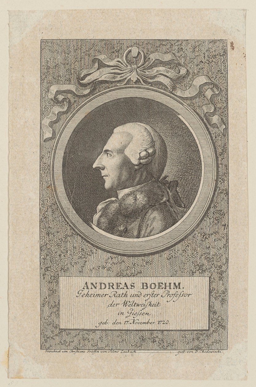 Andreas Boehm portréja alkotó: Daniel Nikolaus Chodowiecki