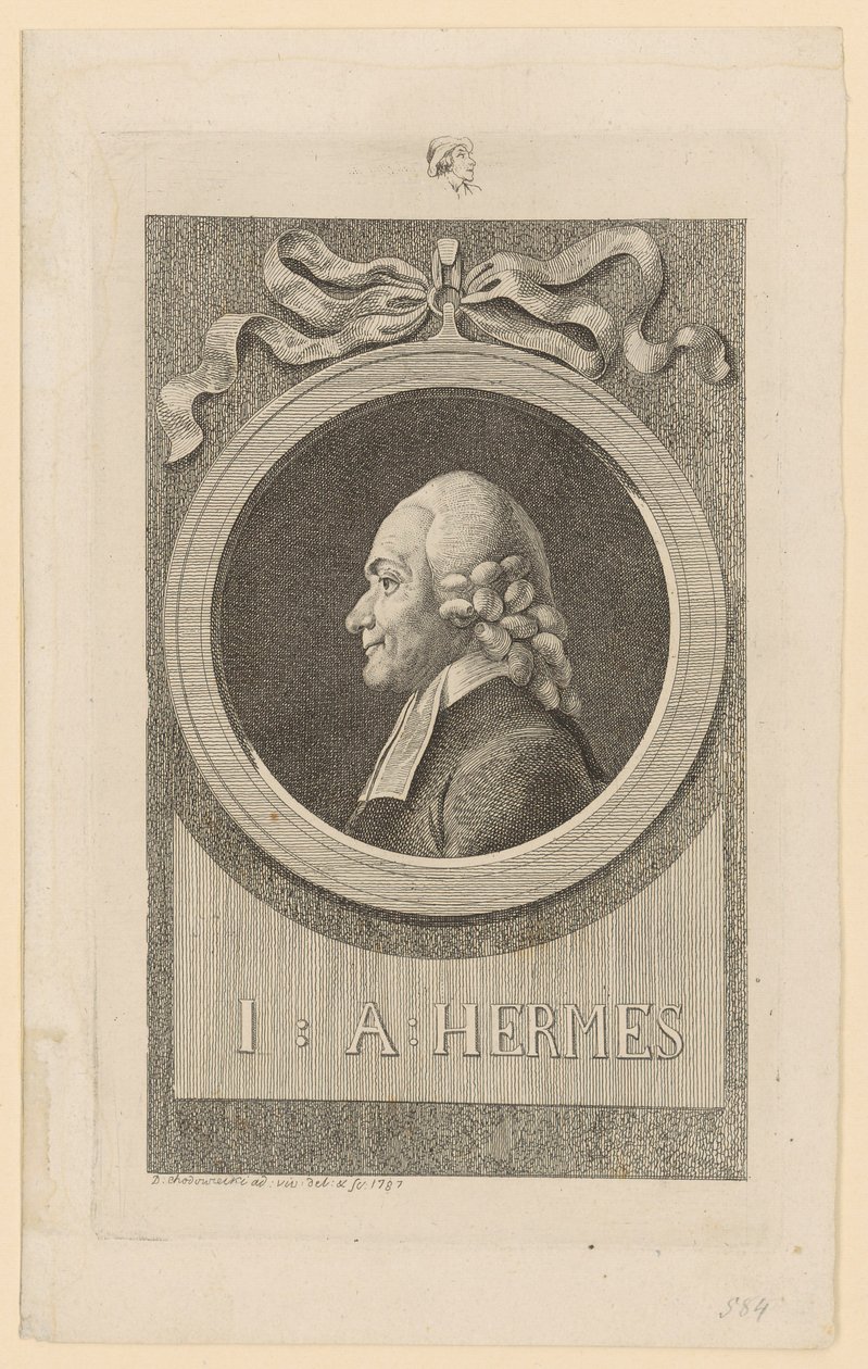 Ioh. Aug. Hermes portréja alkotó: Daniel Nikolaus Chodowiecki
