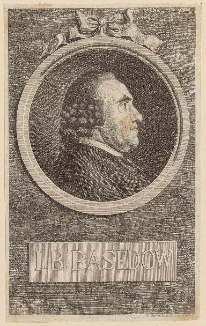 Johannes Bernhard Basedow portréja alkotó: Daniel Nikolaus Chodowiecki