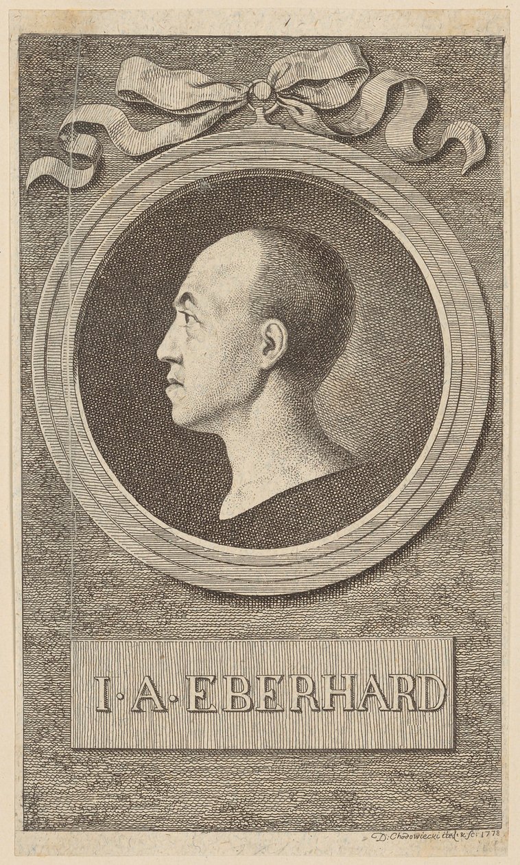 J. A. Eberhard professzor portréja alkotó: Daniel Nikolaus Chodowiecki