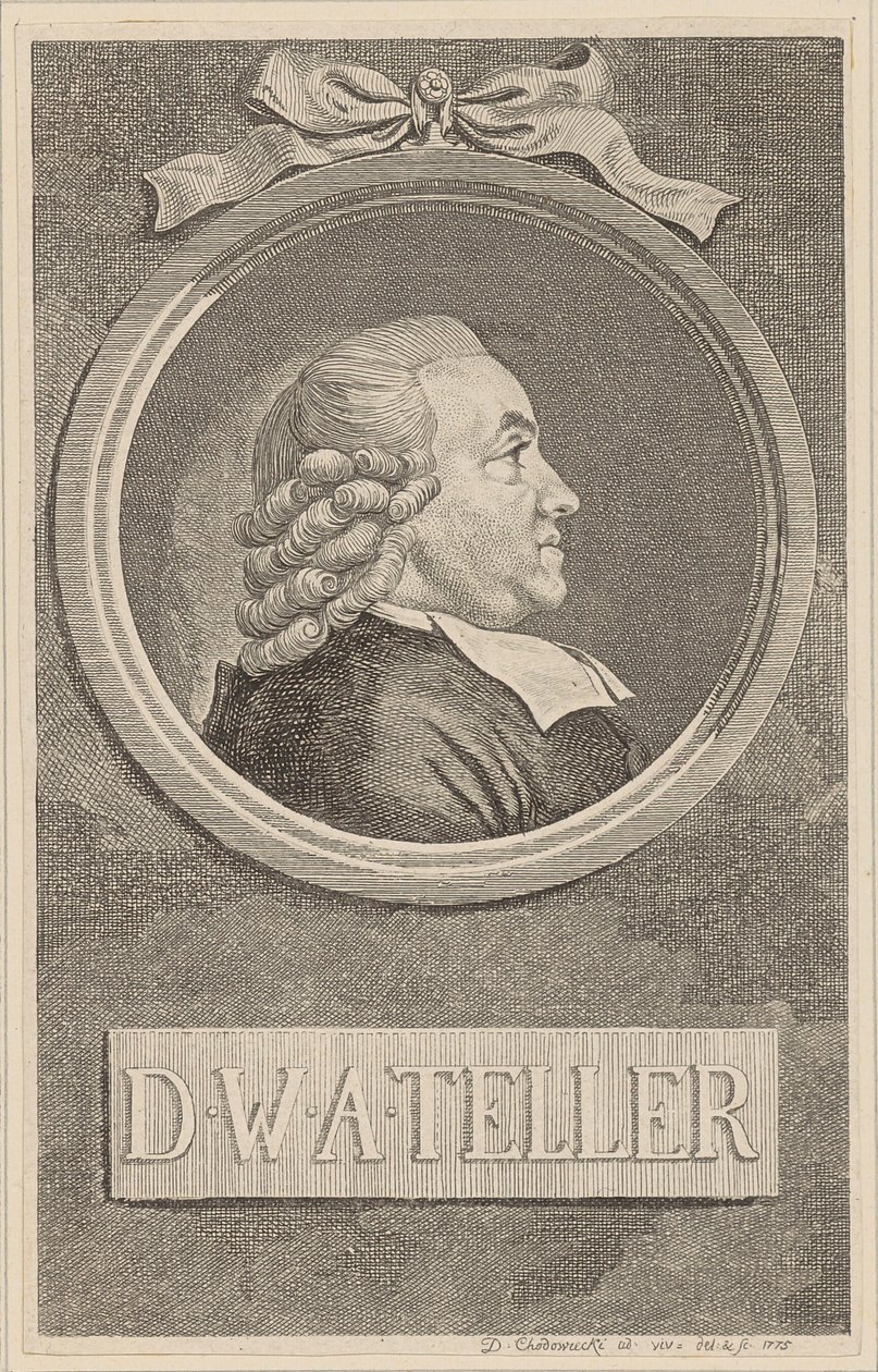 Wilhelm Abraham Teller portréja alkotó: Daniel Nikolaus Chodowiecki