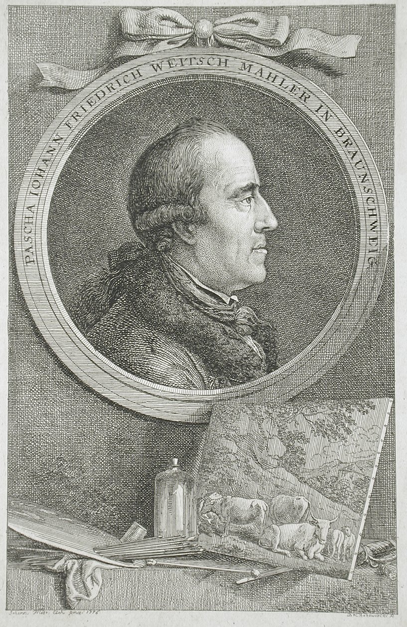 Pascha Johann Friedrich Weitsch Mahler portréja Braunschweigben alkotó: Daniel Nikolaus Chodowiecki