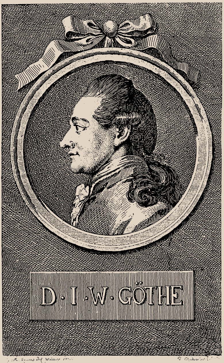 A szerző portréja, Johann Wolfgang von Goethe 1749-1832, 1776. alkotó: Daniel Nikolaus Chodowiecki