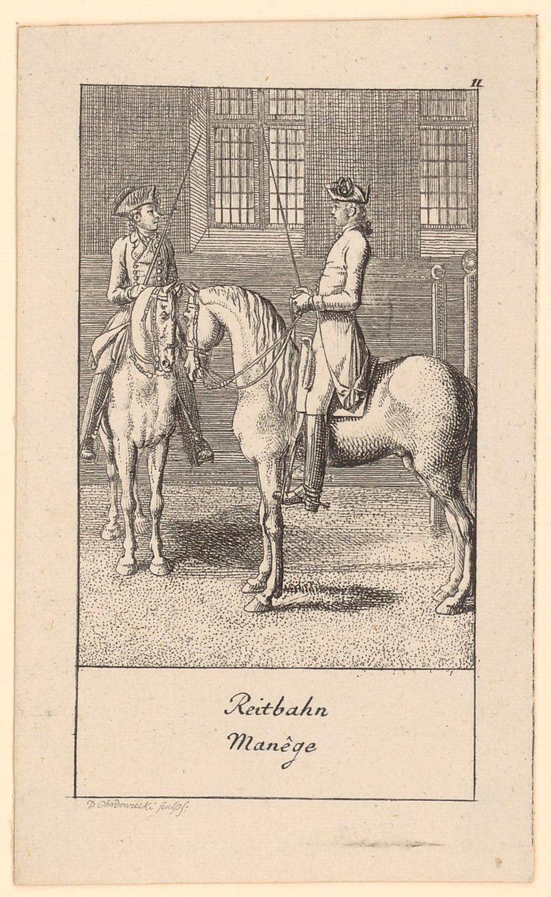 Lovarda alkotó: Daniel Nikolaus Chodowiecki