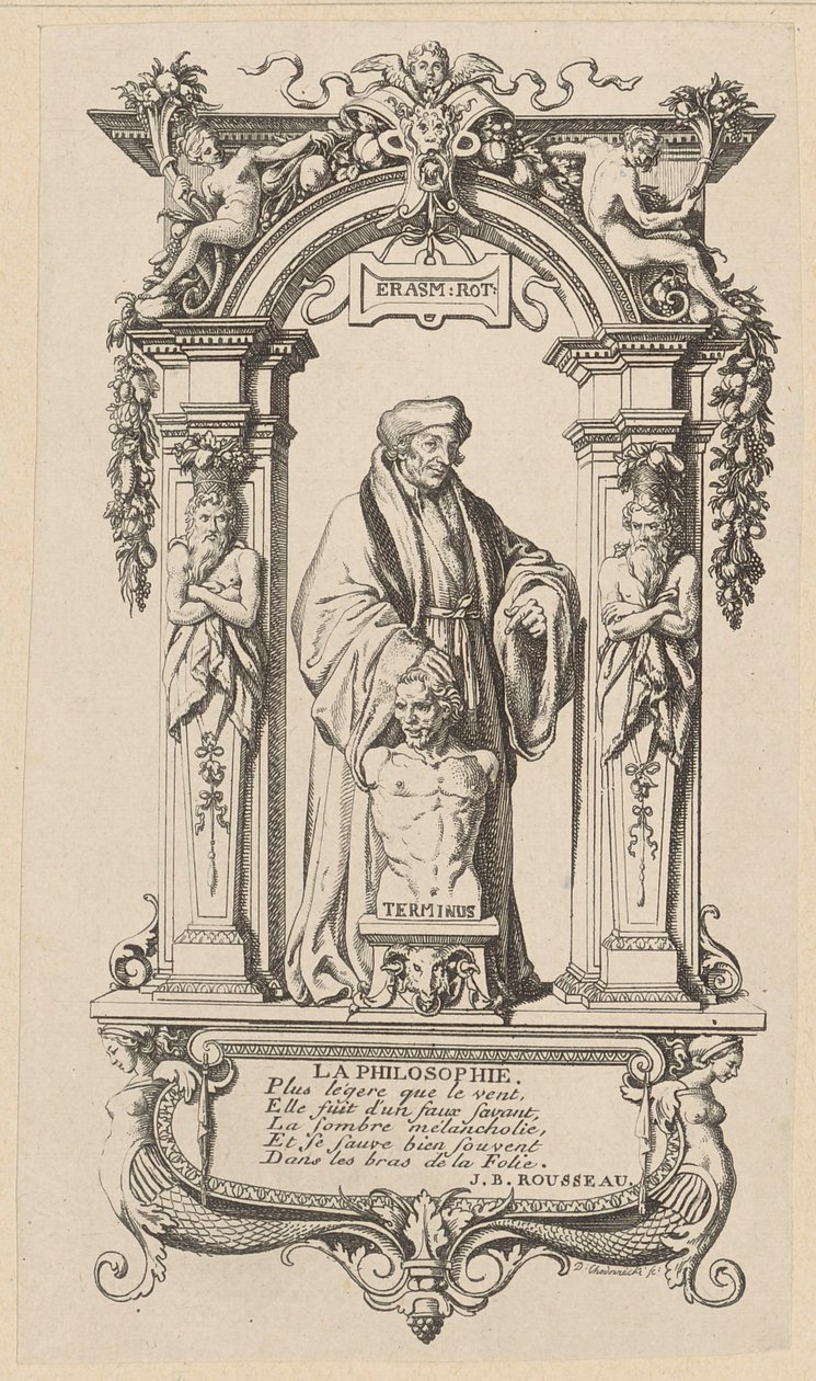 Címlaprajz Erasmus „A bolondság dicsérete” című művéhez alkotó: Daniel Nikolaus Chodowiecki