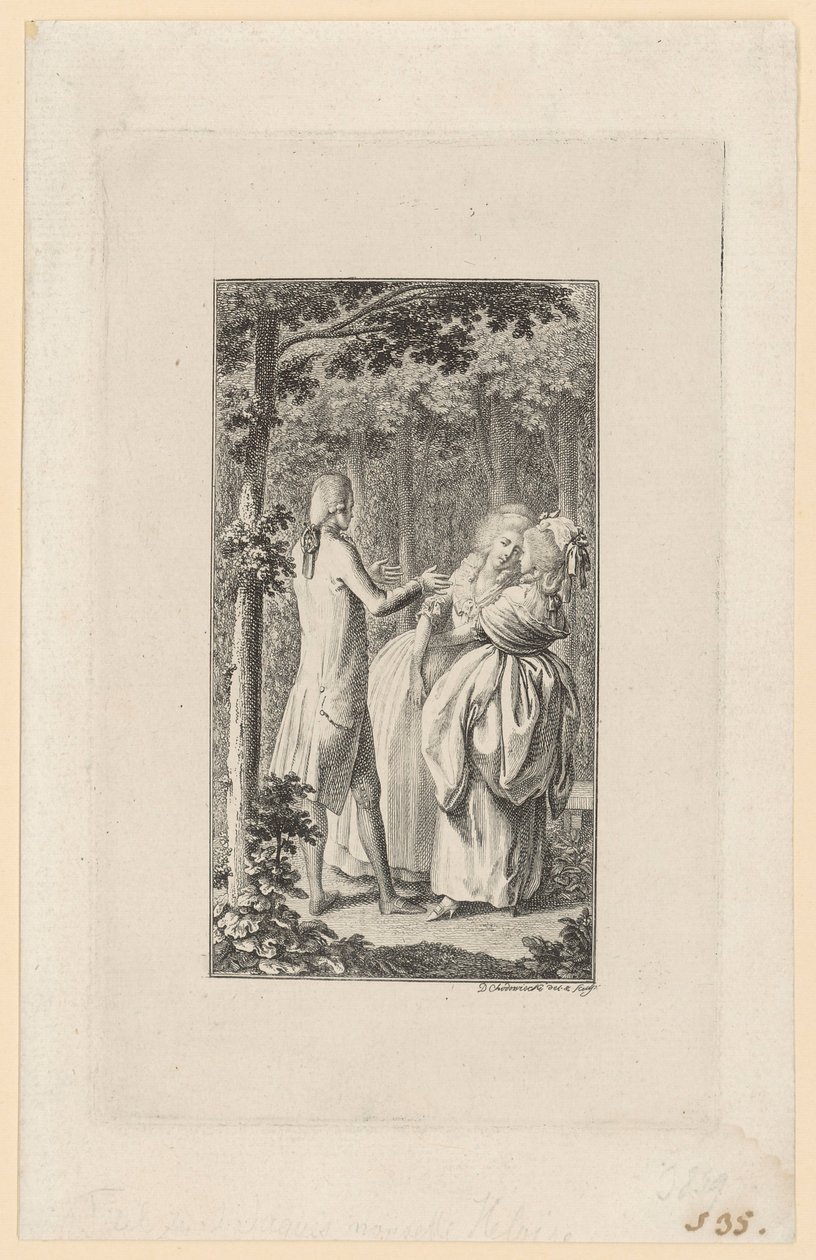 Jean-Jacques Rousseau „Héloïse” című művéhez készült címlaprajz alkotó: Daniel Nikolaus Chodowiecki