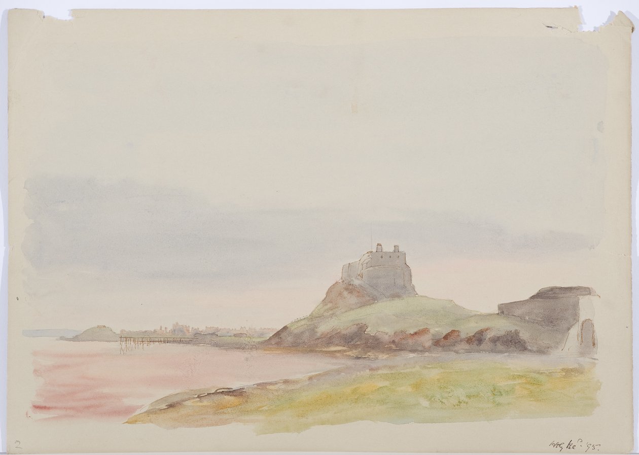 Holy Island, 1895 (ceruza és wc papírra) alkotó: Daniel Oliver