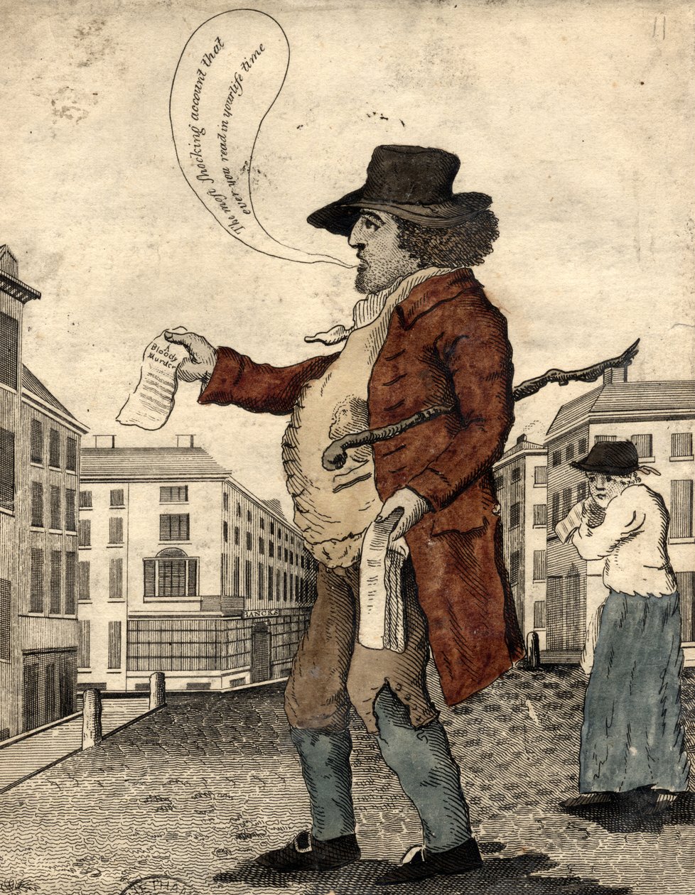 Balladaárus, 19. század eleje (kézzel színezett metszet) alkotó: Daniel Orme