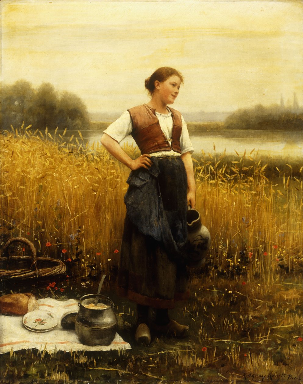 Szüreti ebéd alkotó: Daniel Ridgway Knight