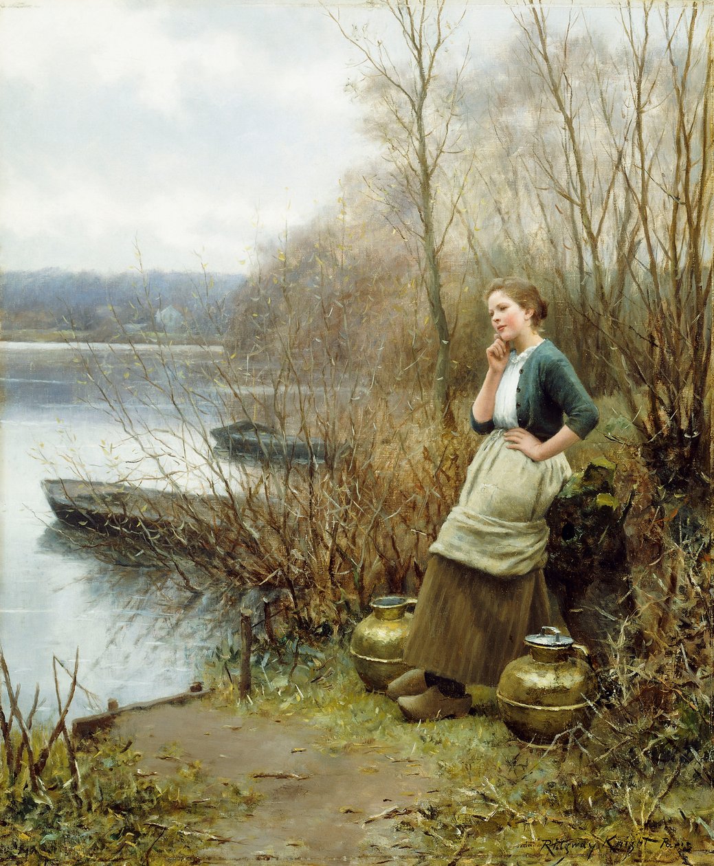 Kedves gondolat, alkotó: Daniel Ridgway Knight