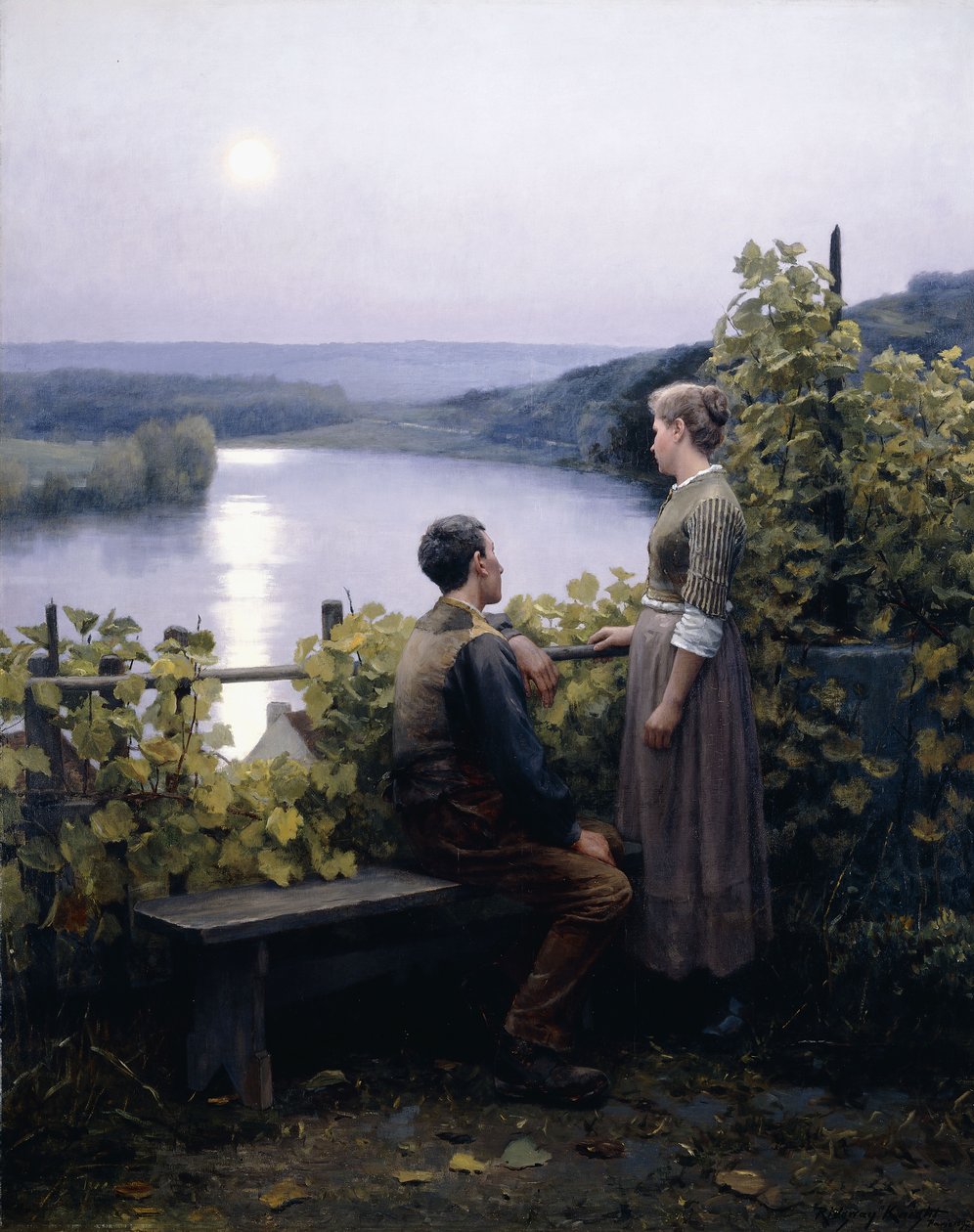 Egy nyári este, 1897 alkotó: Daniel Ridgway Knight