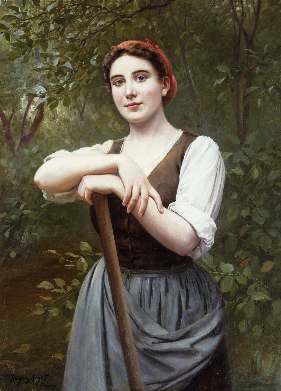 Parasztlány, 1889 alkotó: Daniel Ridgway Knight