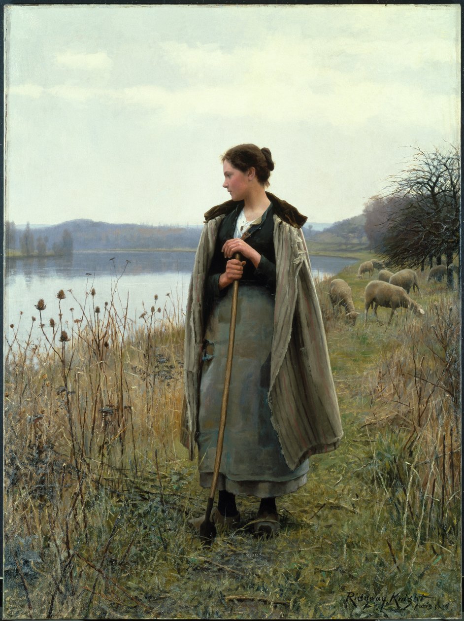 A pásztorlány, 1896 alkotó: Daniel Ridgway Knight