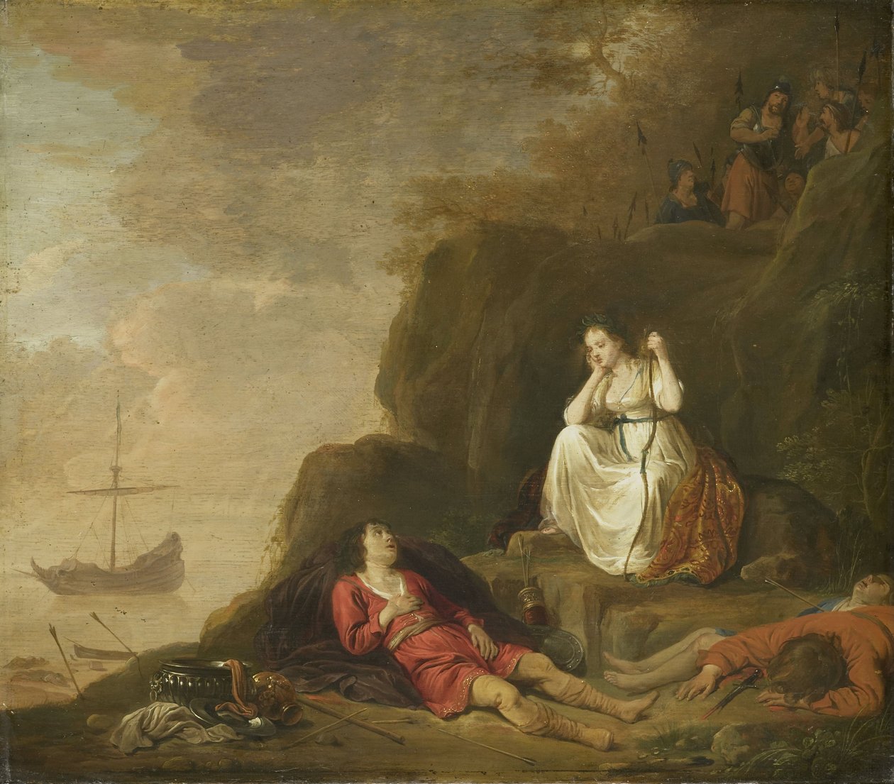 Theagenes és Chariclea, 1625-1640 körül (olaj, tábla) alkotó: Daniel Thivart